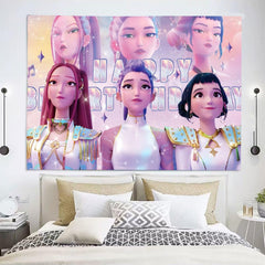Birthday Party Photo Backdrop for group selfies