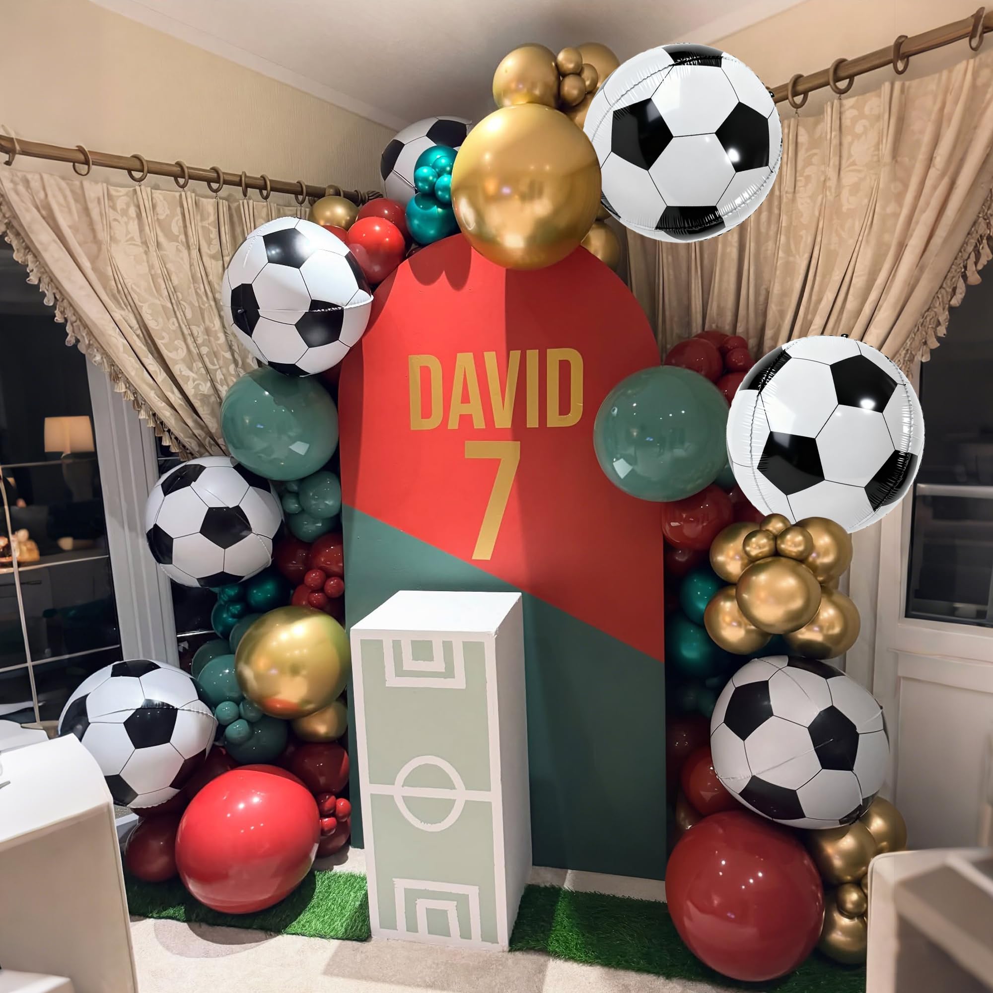 Birthday party soccer balloons decor 22 inch