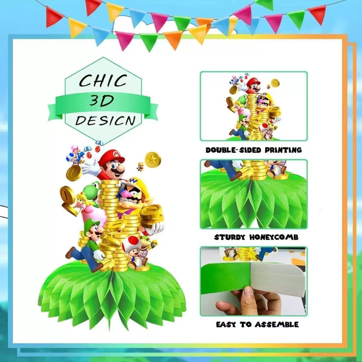 birthday party supplies double side table decorations
