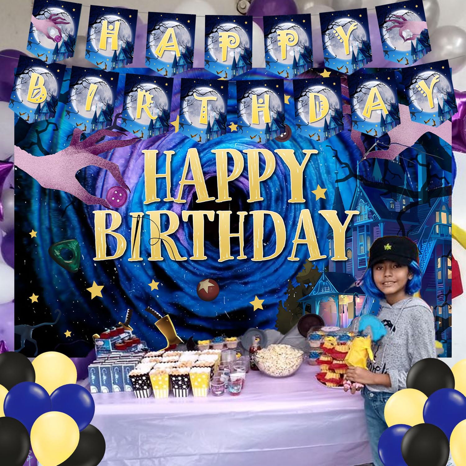 Birthday party supplies kit for boys and girls