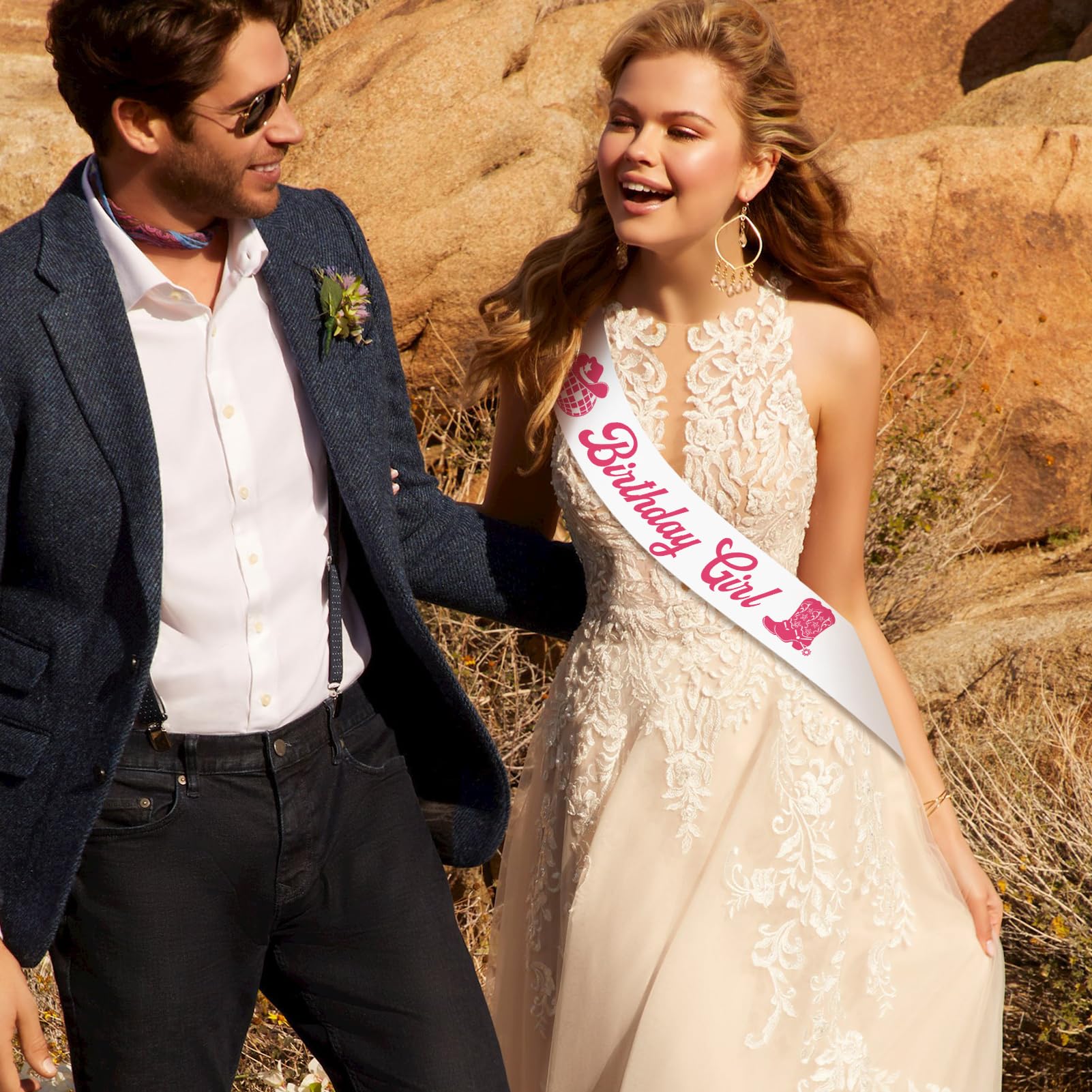 Milestone birthdays 18th to 100th reflected in sash design