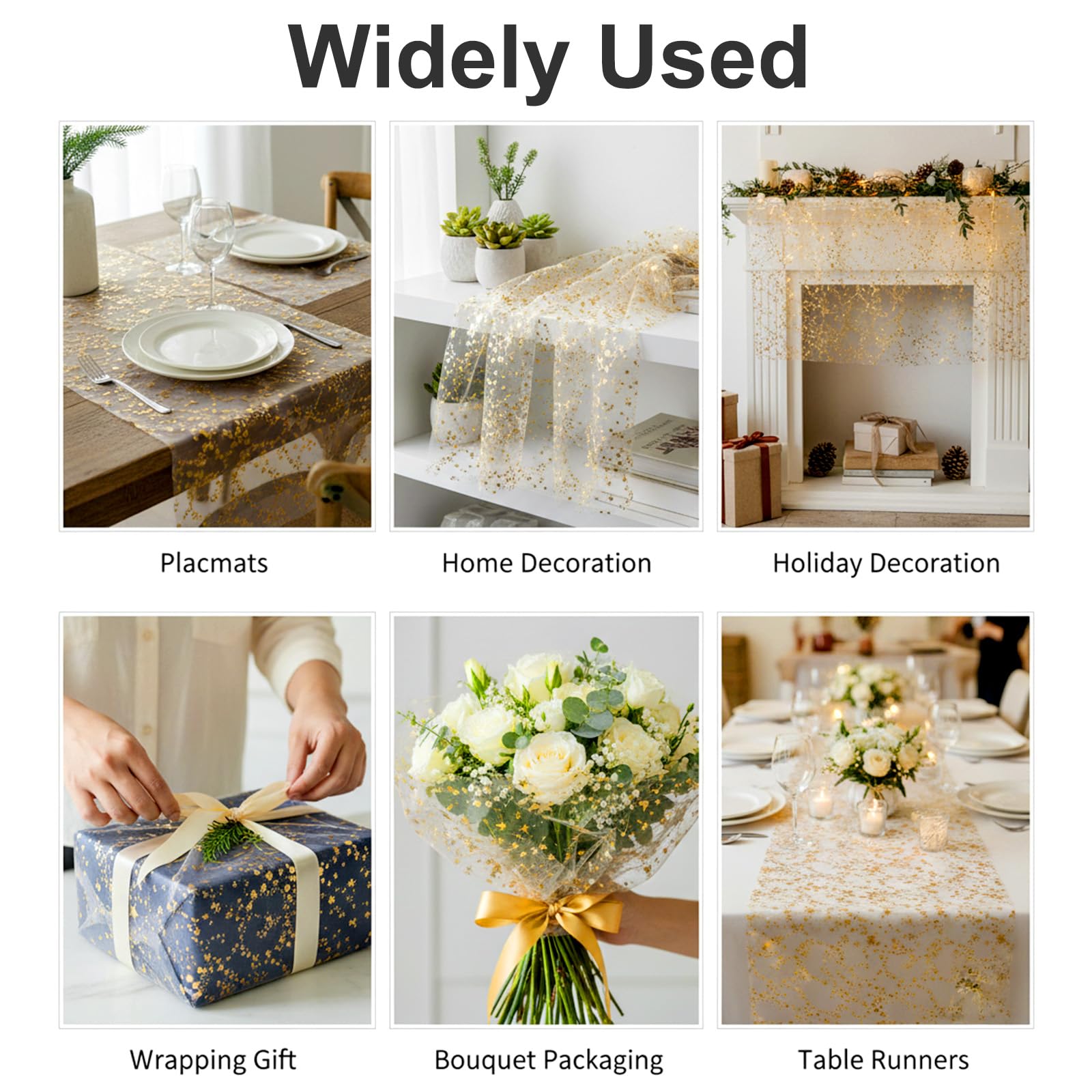 Birthday party table decorator gold star runner