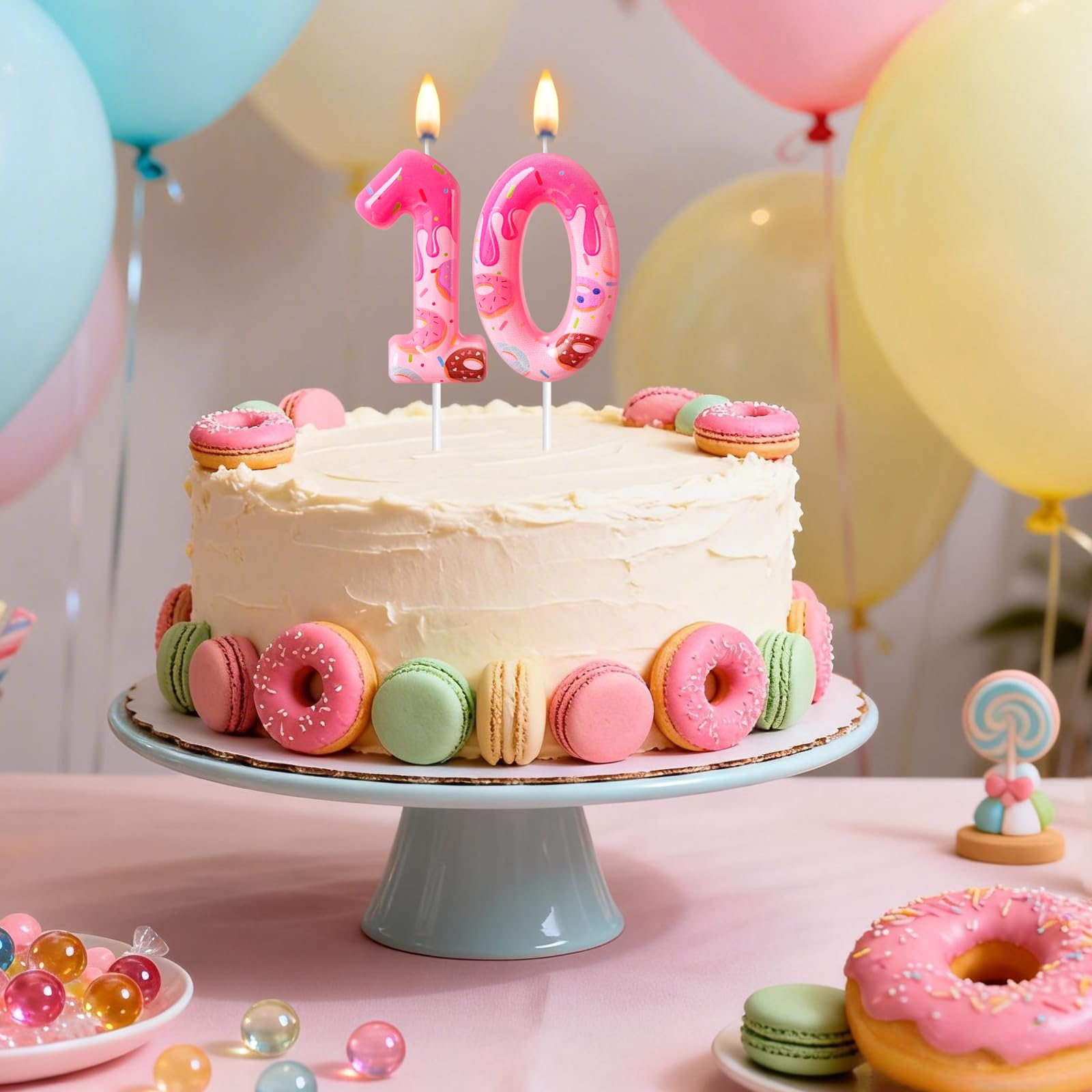 Birthday theme decorations for dessert table setups