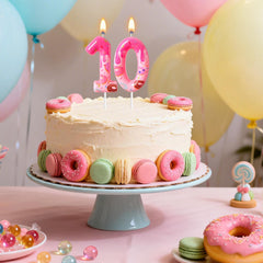 Birthday theme decorations for dessert table setups