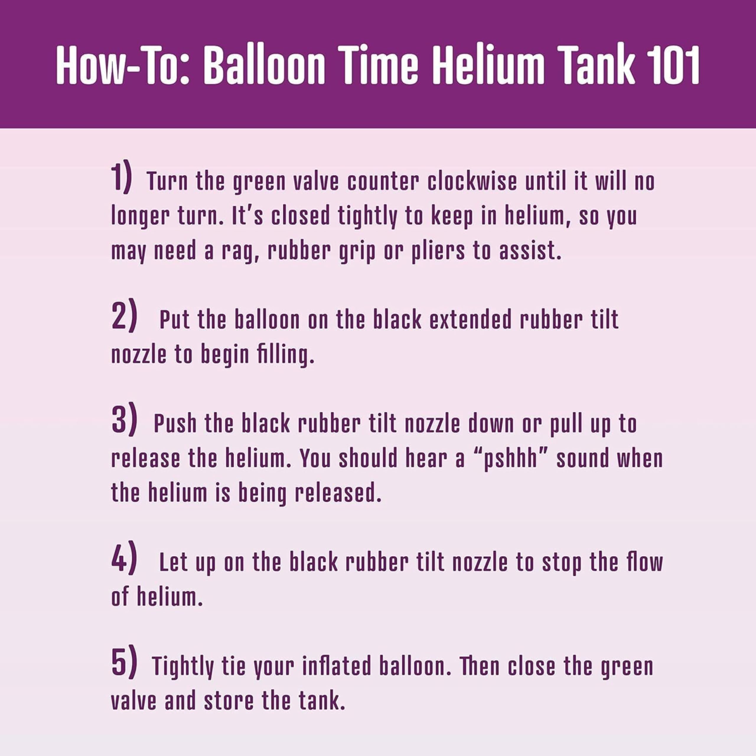 Helium tank for birthdays showers and graduations