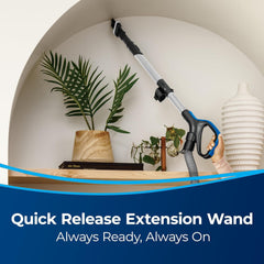 BISSELL Pet Reach vacuum showing swivel steering