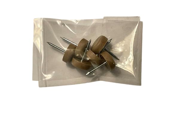 Bittlemen Co plastic head nails set for attaching headrests, brown