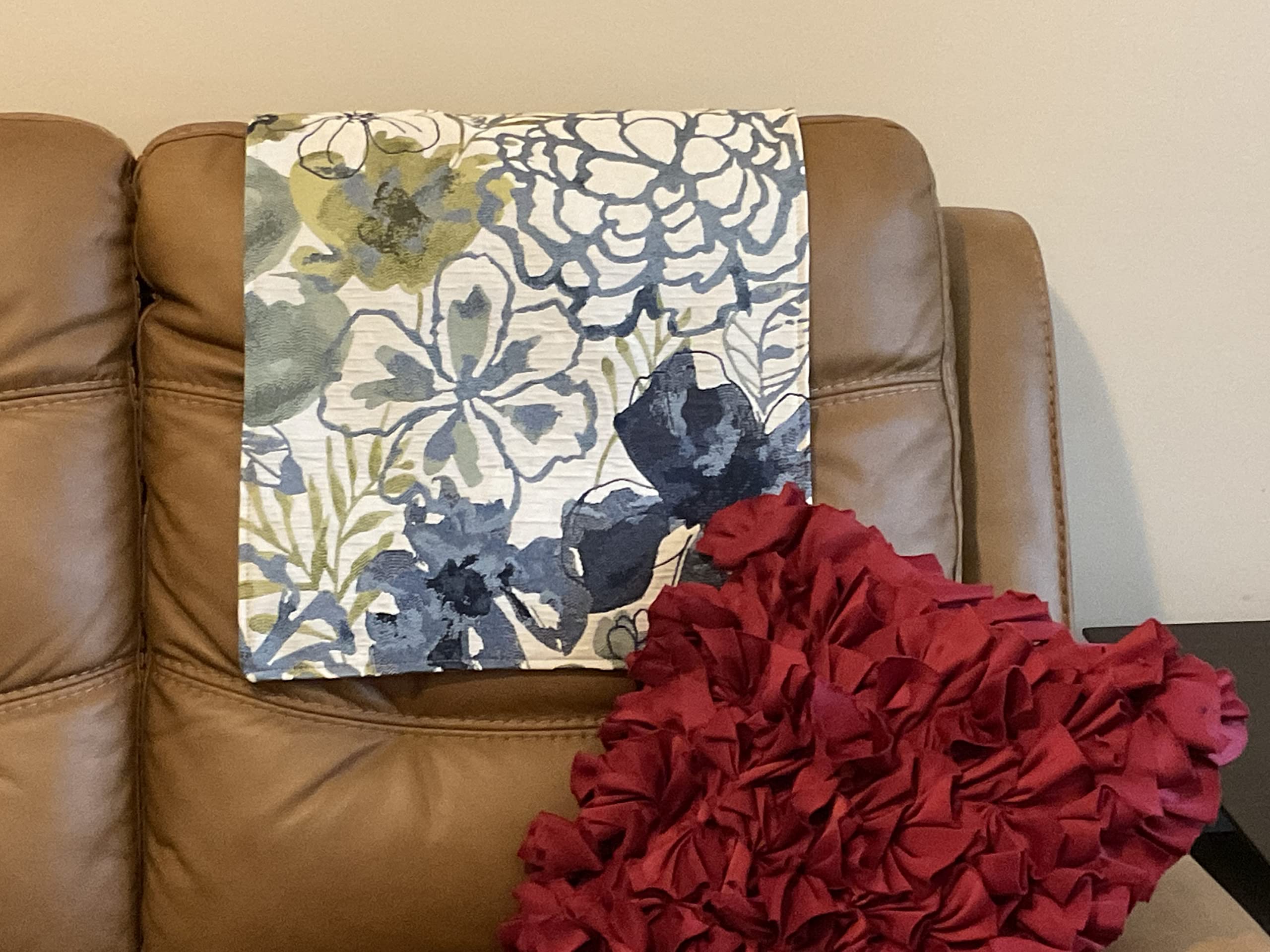 Headrest cover size approx 17x27 for recliners woven fabric