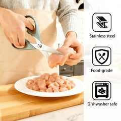Dishwasher safe kitchen scissors with protective sheath