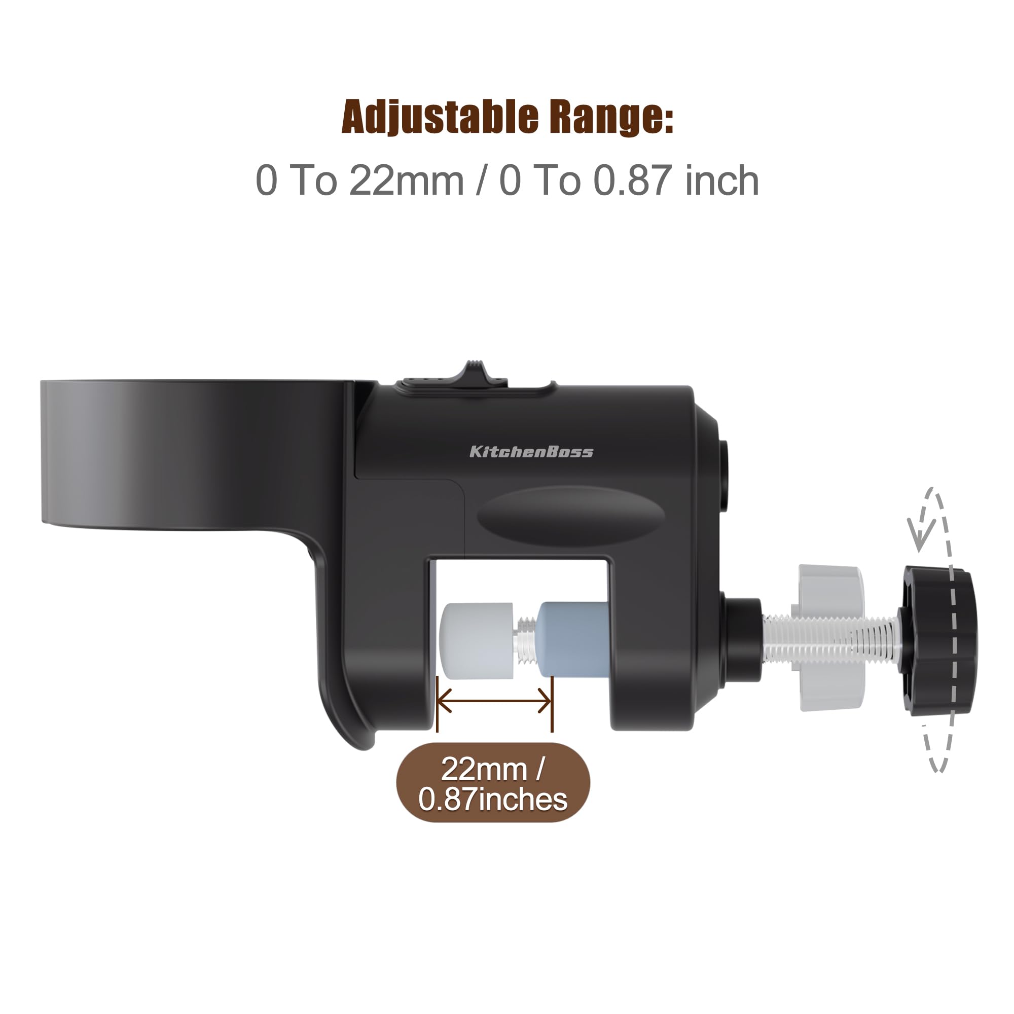 ABS and stainless steel clamp material for durability