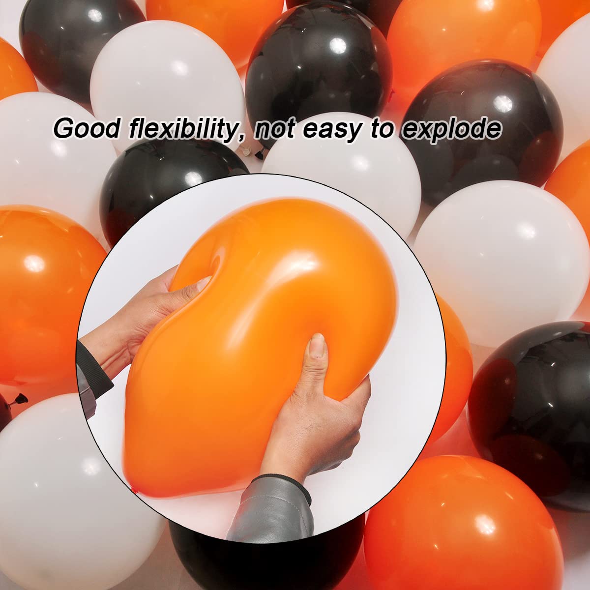 Black 12 inch latex balloons 100 pieces