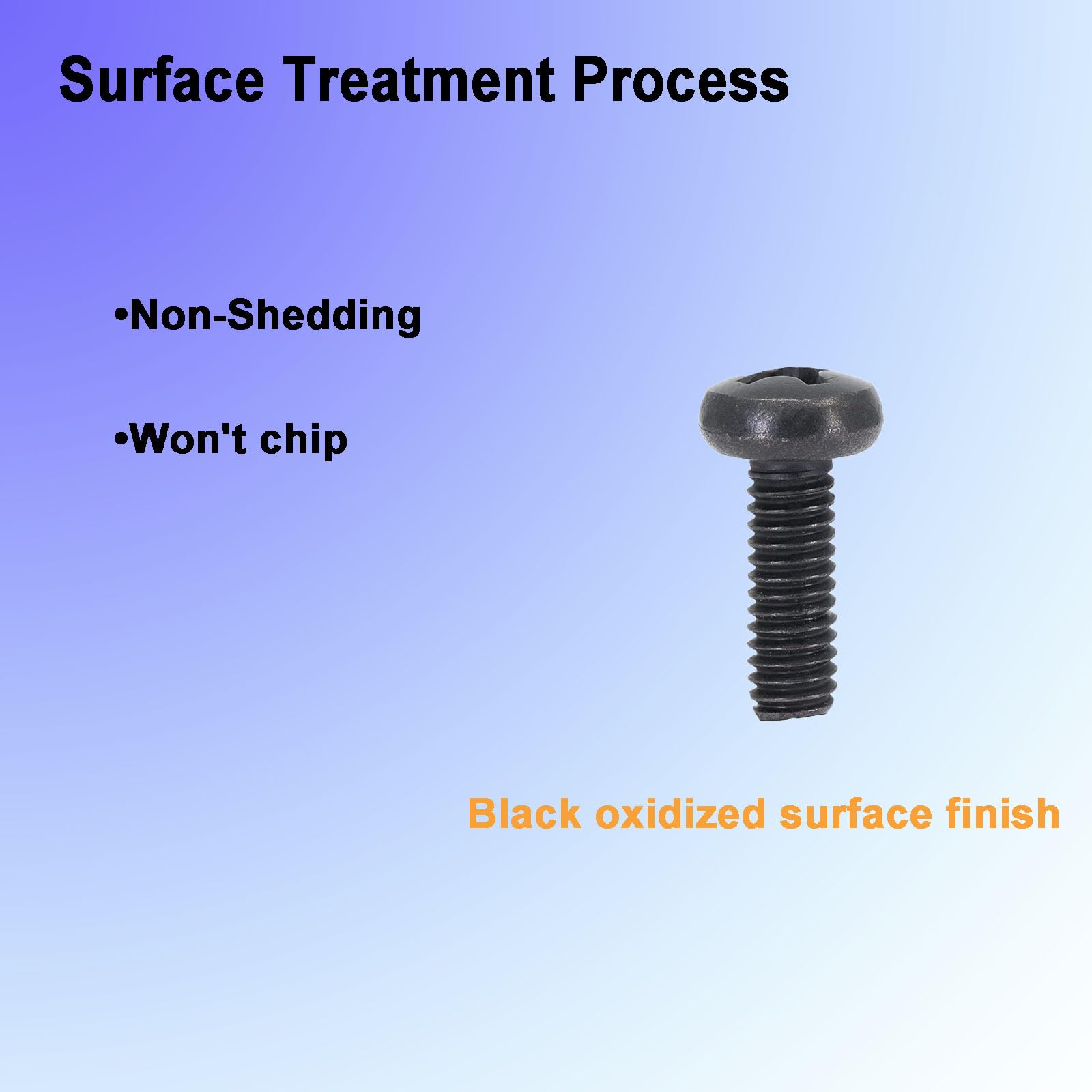 8-pack black license plate screws
