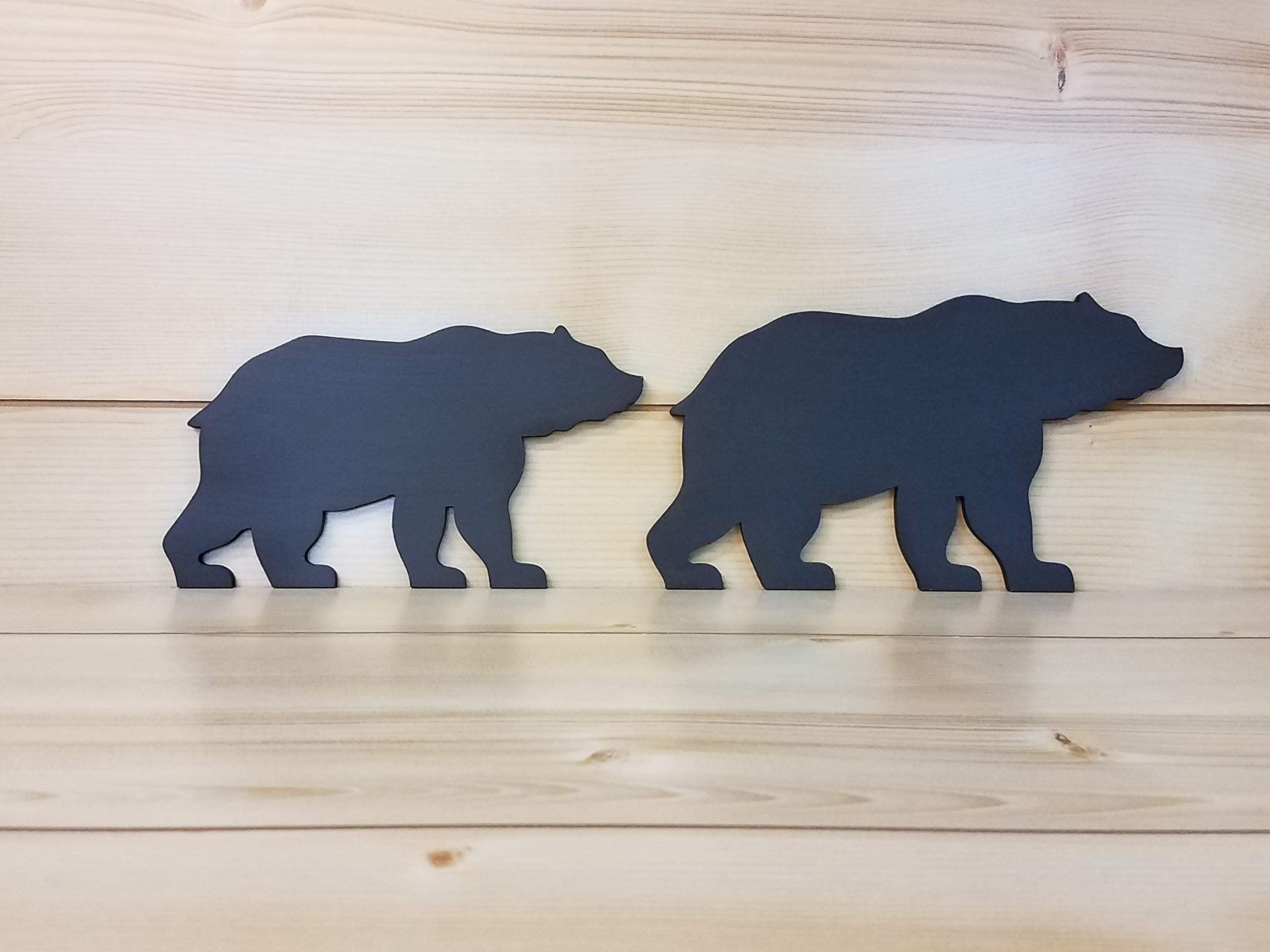 Bears are 1/4 inch thick for lightweight display