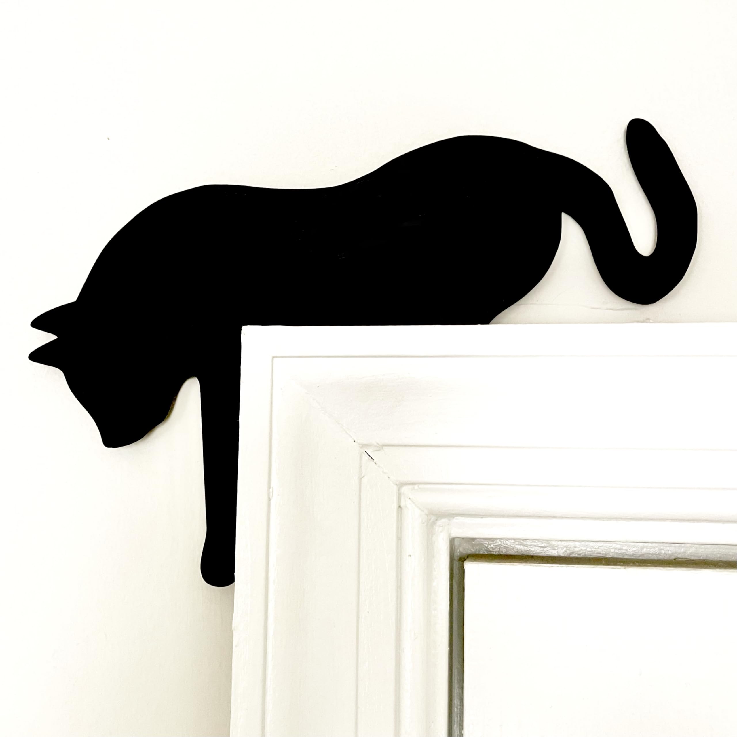 Cat lovers decor accent for window sill or door corner