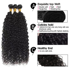 black color hair extensions product image