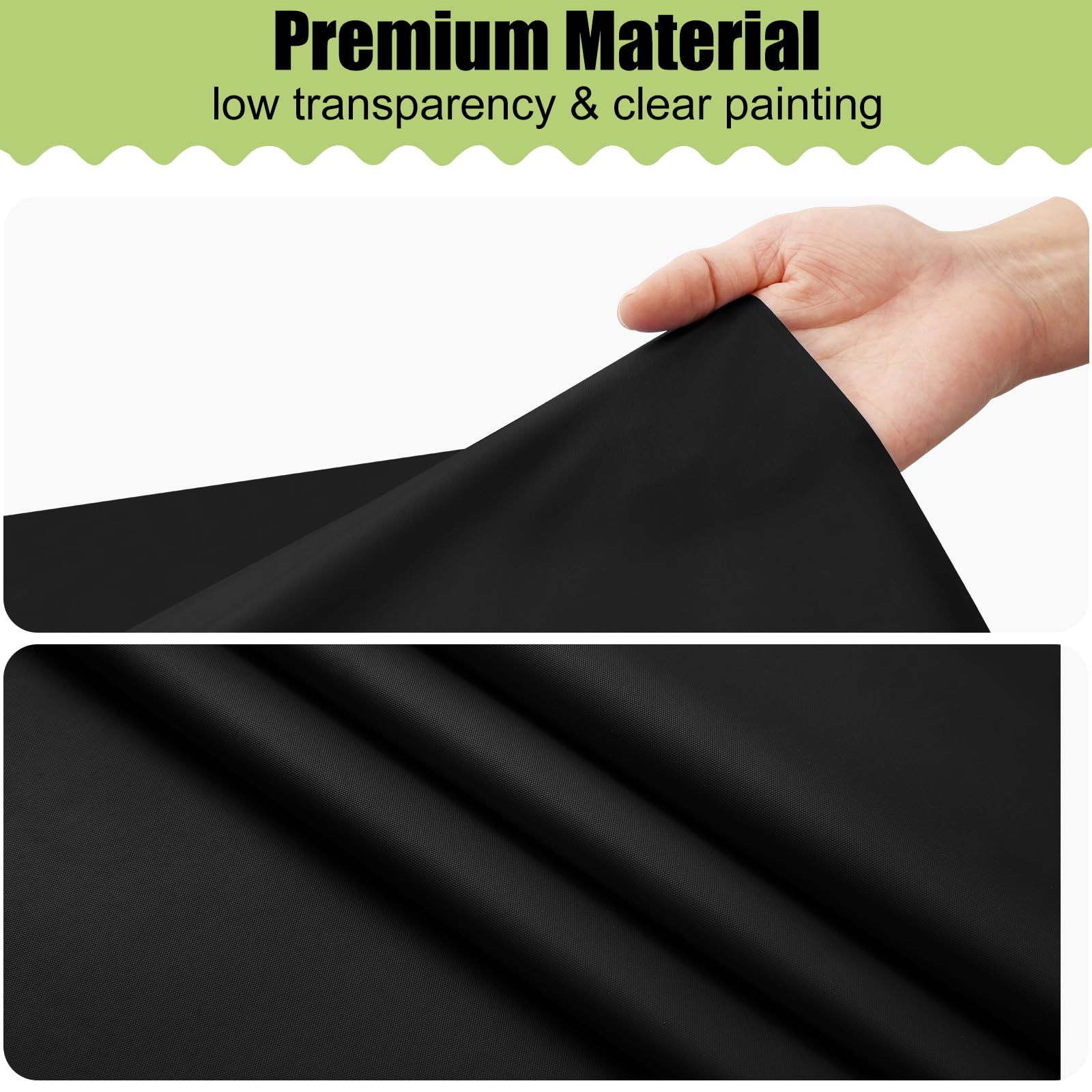 Black disposable tablecloth waterproof wipeable