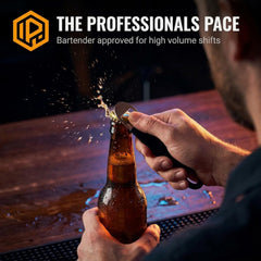 Black flat stainless steel bottle opener image