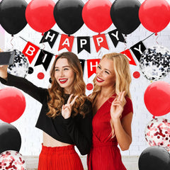 black latex balloons 12 inch