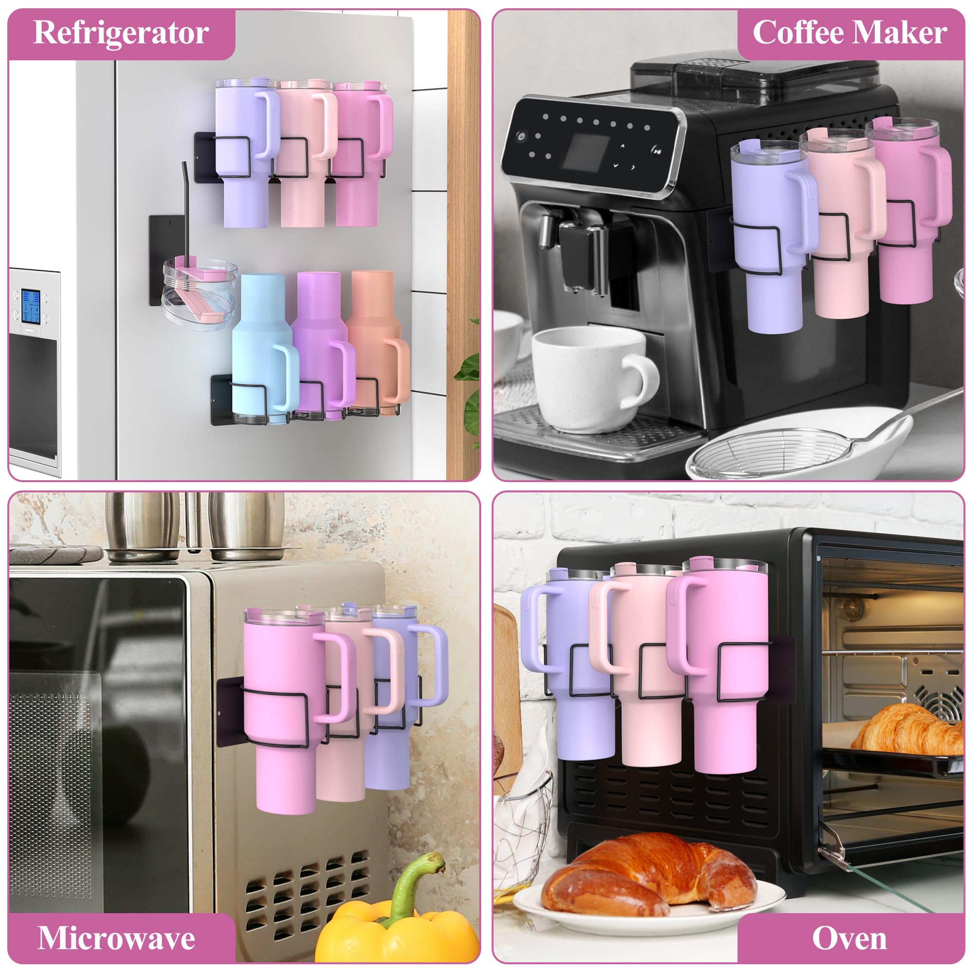 Hleelomi refrigerator cup holder magnet attached