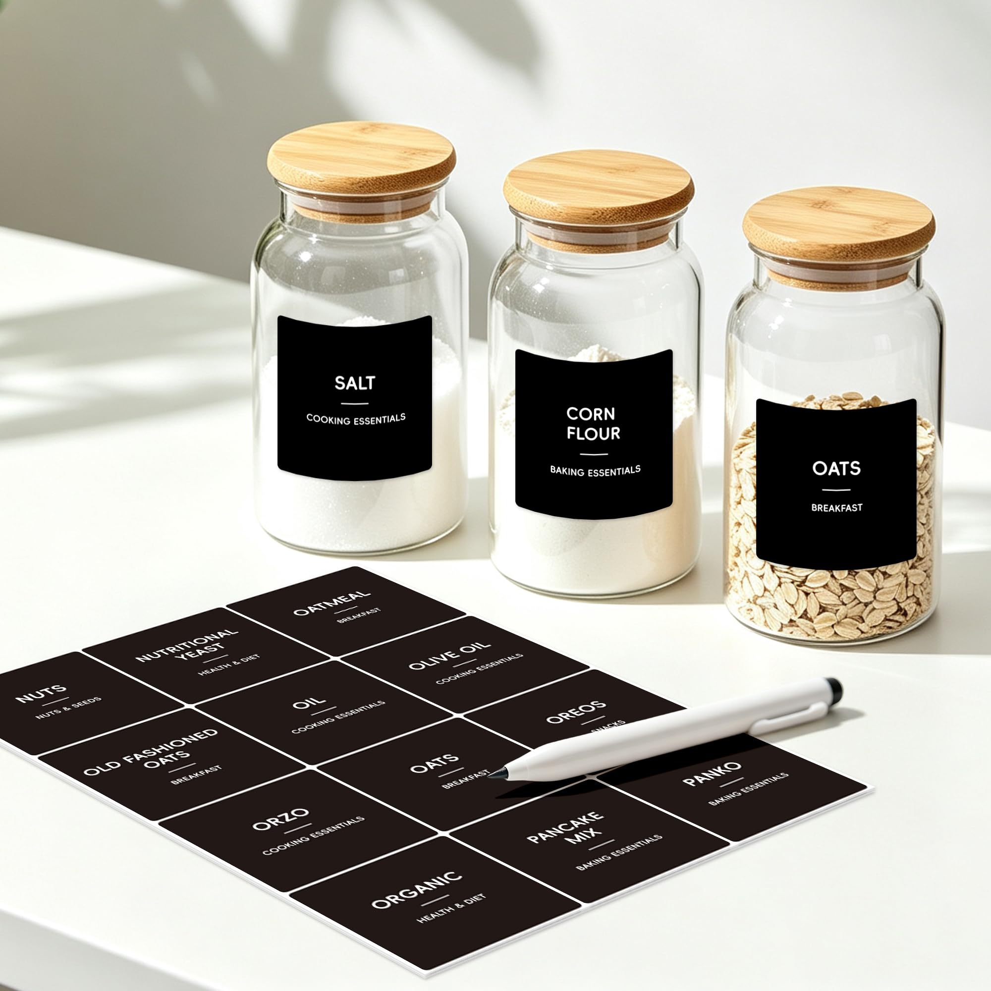 alphabetical catalog for quick label selection