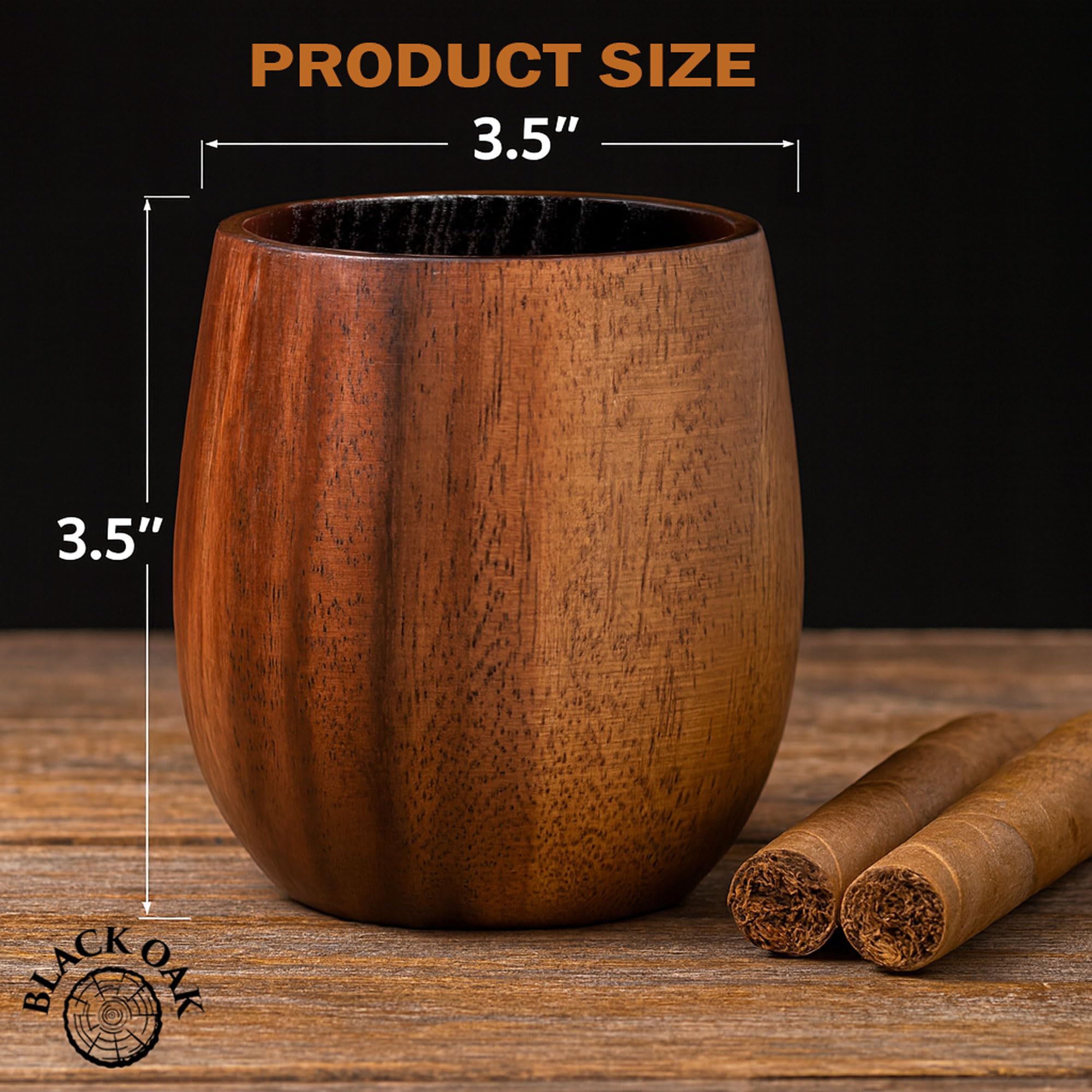 Black Oak bourbon smoker kit with lid image