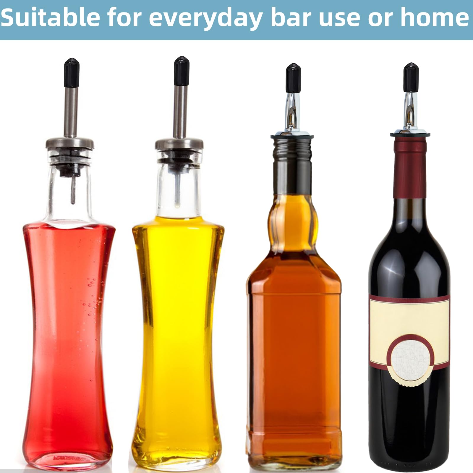 Pour spout dust caps for olive oil dispensers and syrups