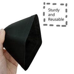 Black square 3 inch plant pot for indoor use