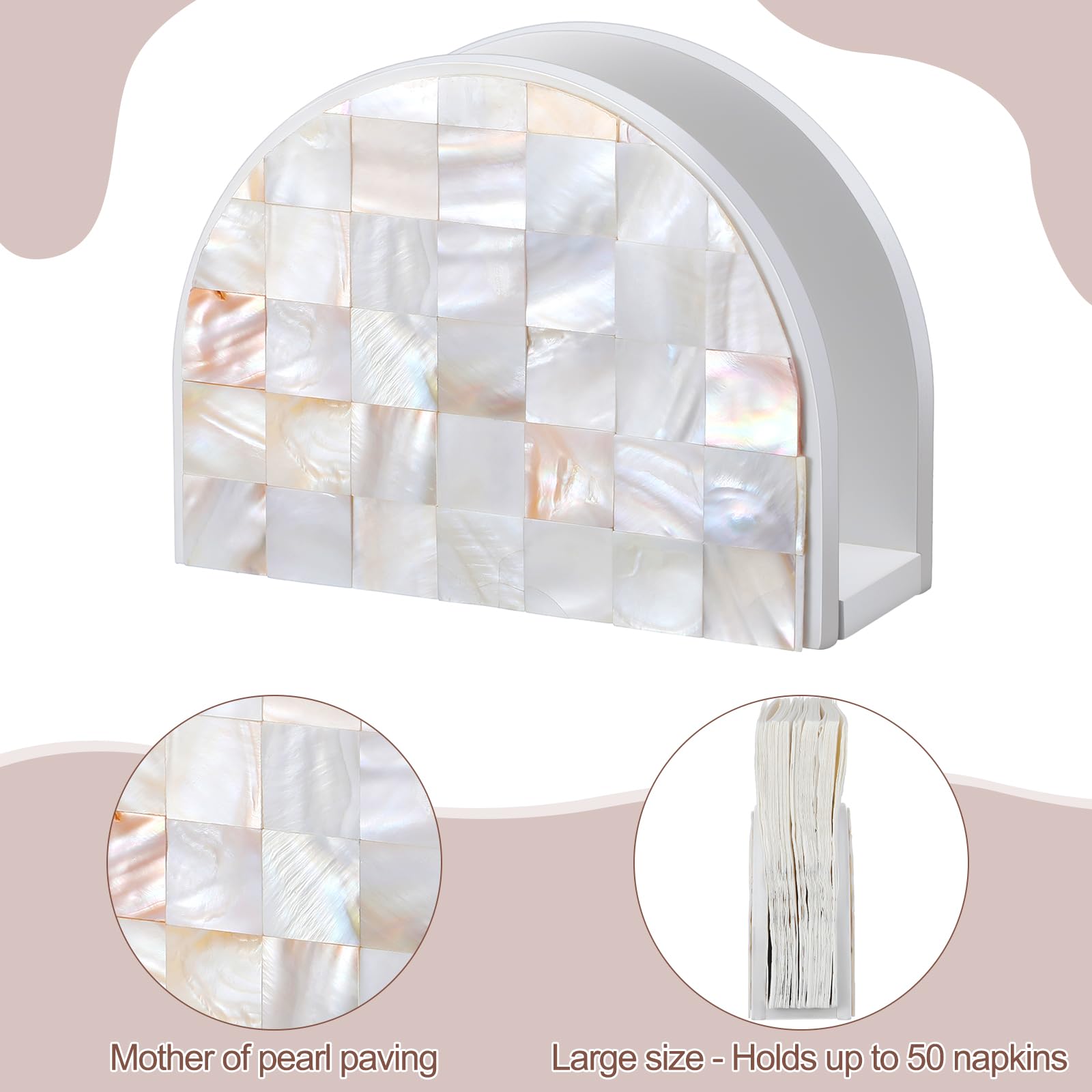 Lightweight wide-mouth napkin dispenser for easy access