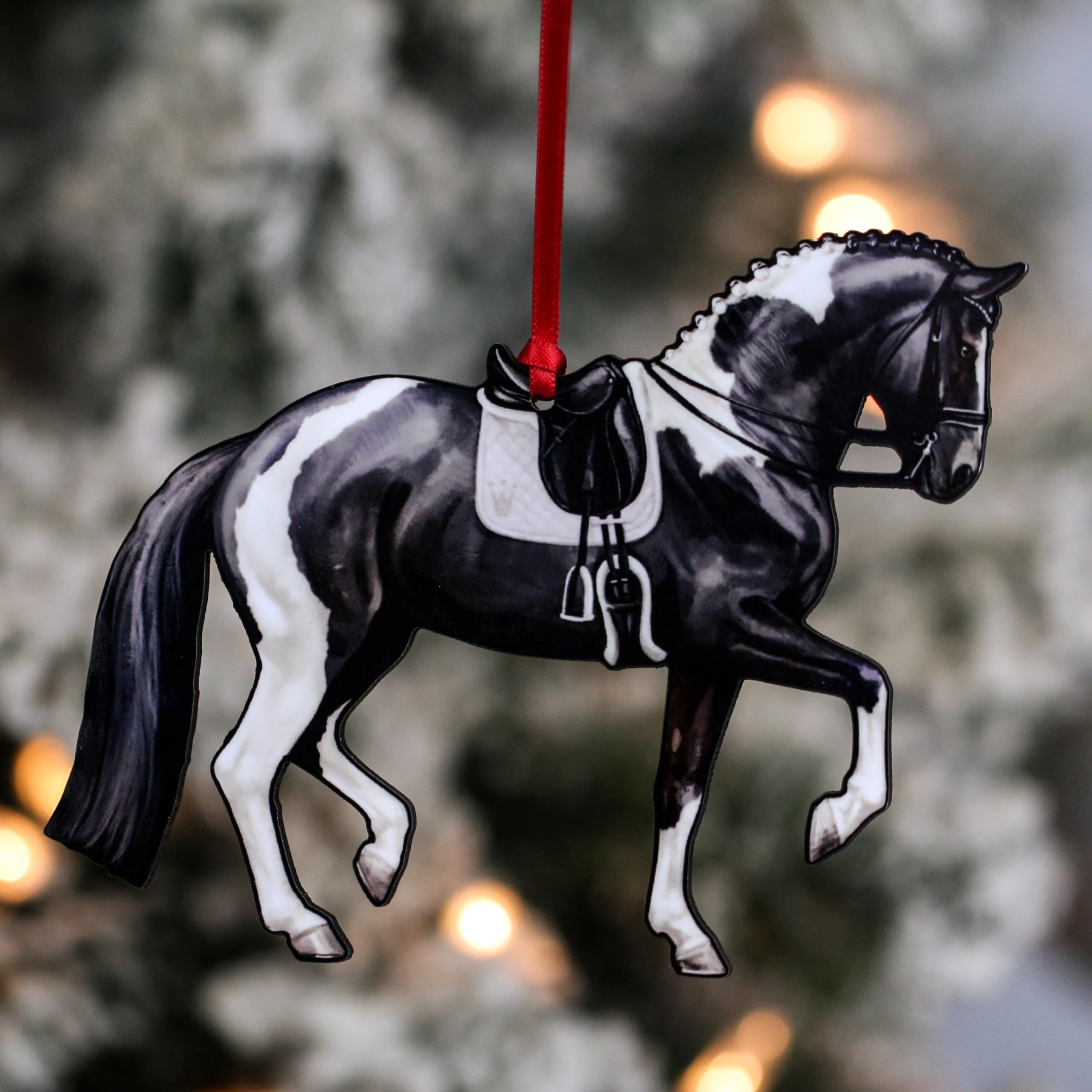 Laser cut dressage horse ornament 1/8in thick Classy Equine