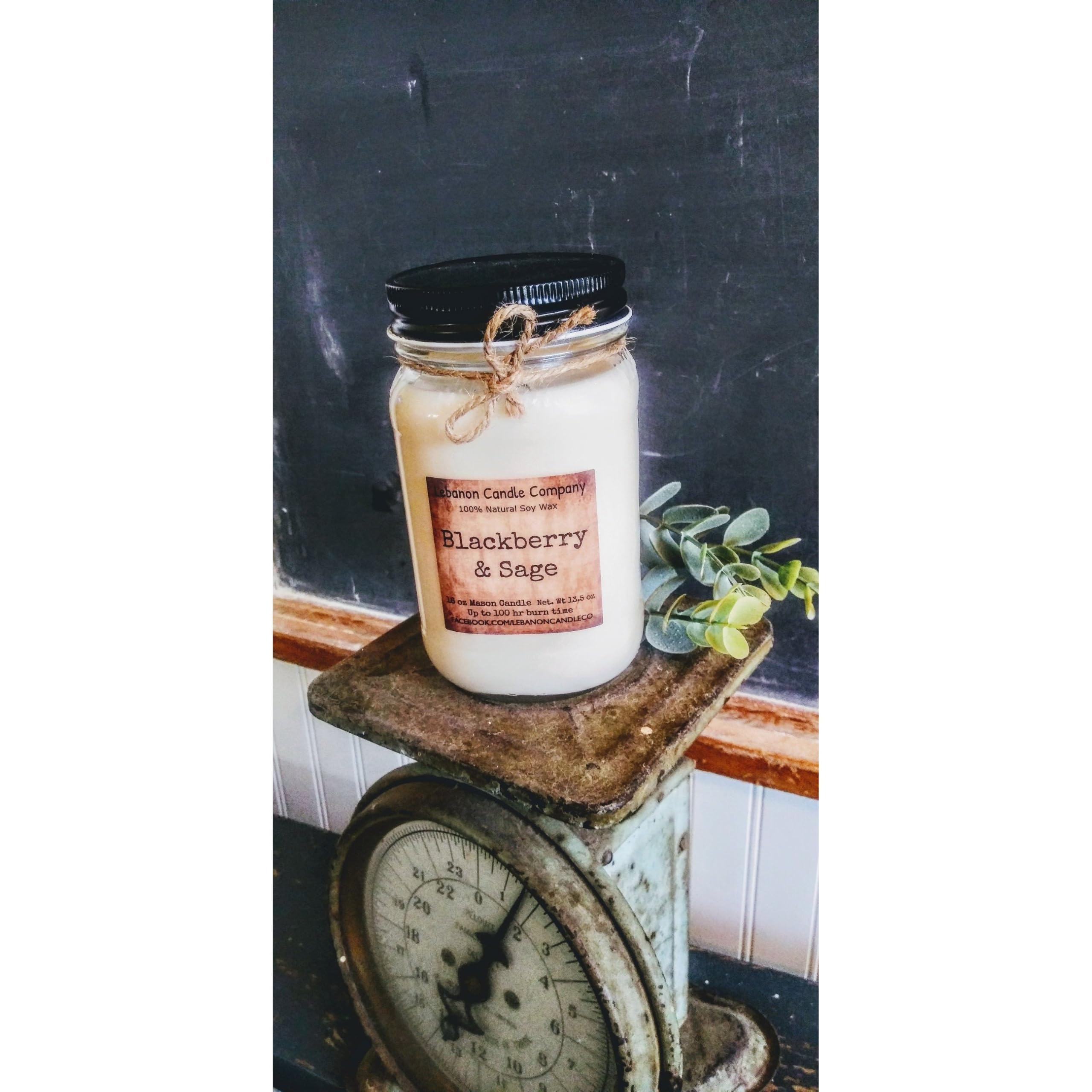 Natural soy wax and premium fragrance oils