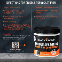 Cast iron and griddle maintenance conditioner by Blackstone