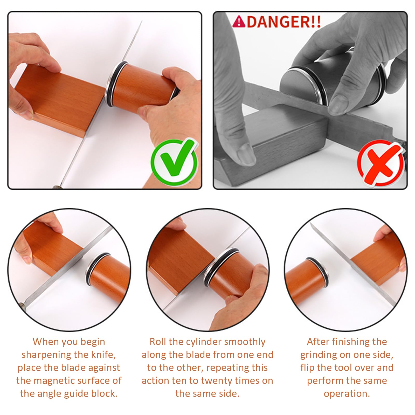 Compatible with kitchen knives chef knives and outdoor knives