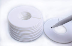 Blank white size dividers for custom labeling