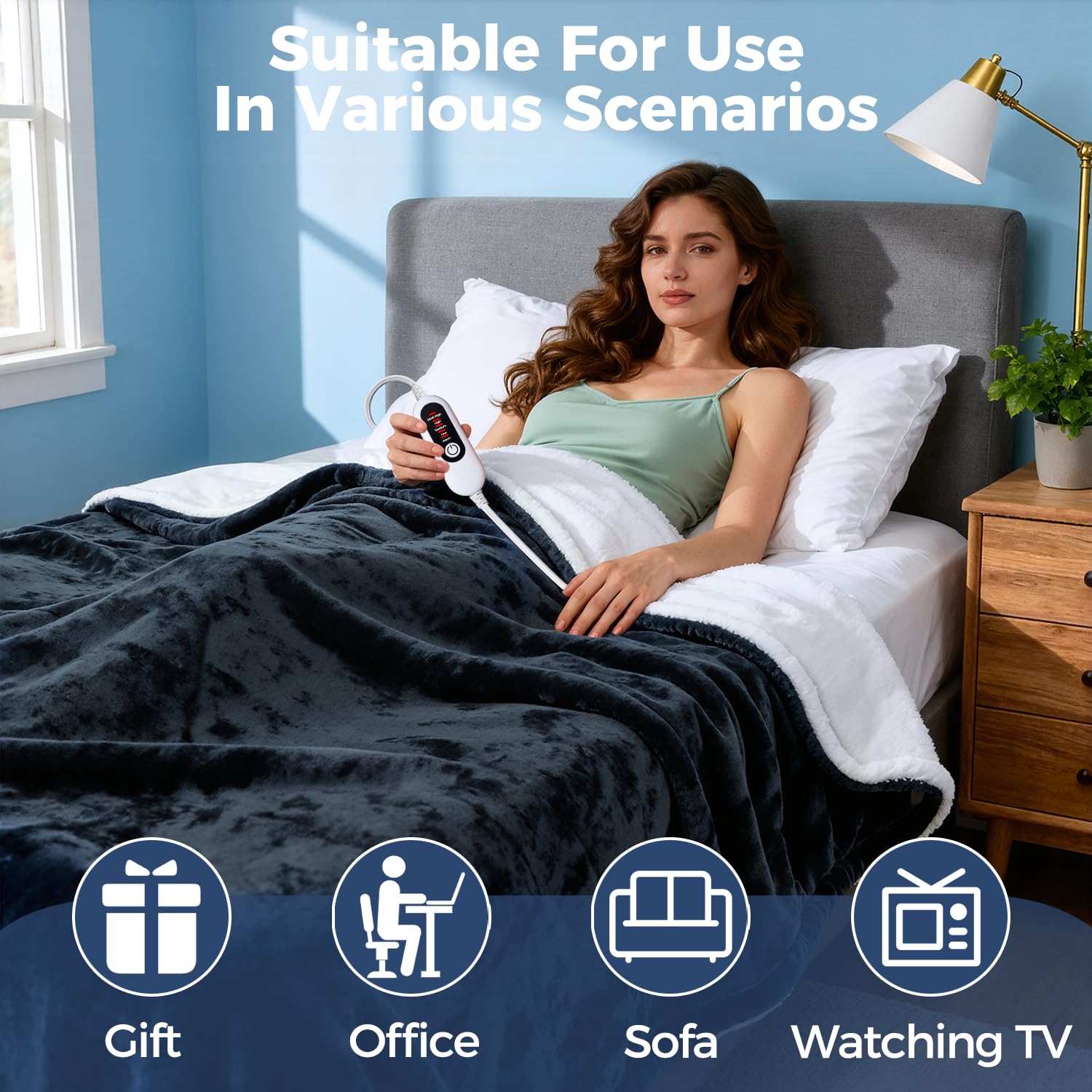 Packaging image for Electric Heated Blanket