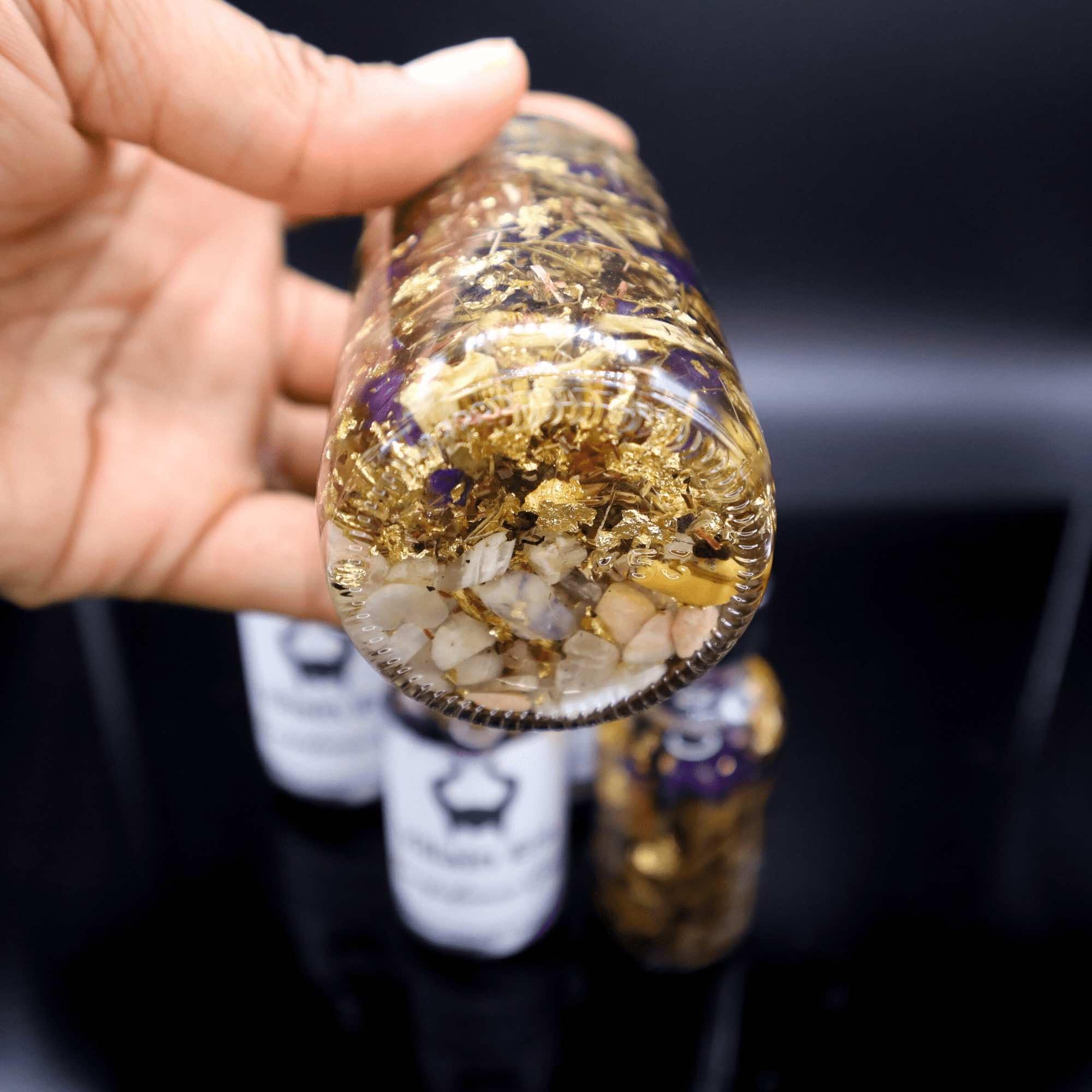 Ethically sourced crystals in Villain Era ritual oil