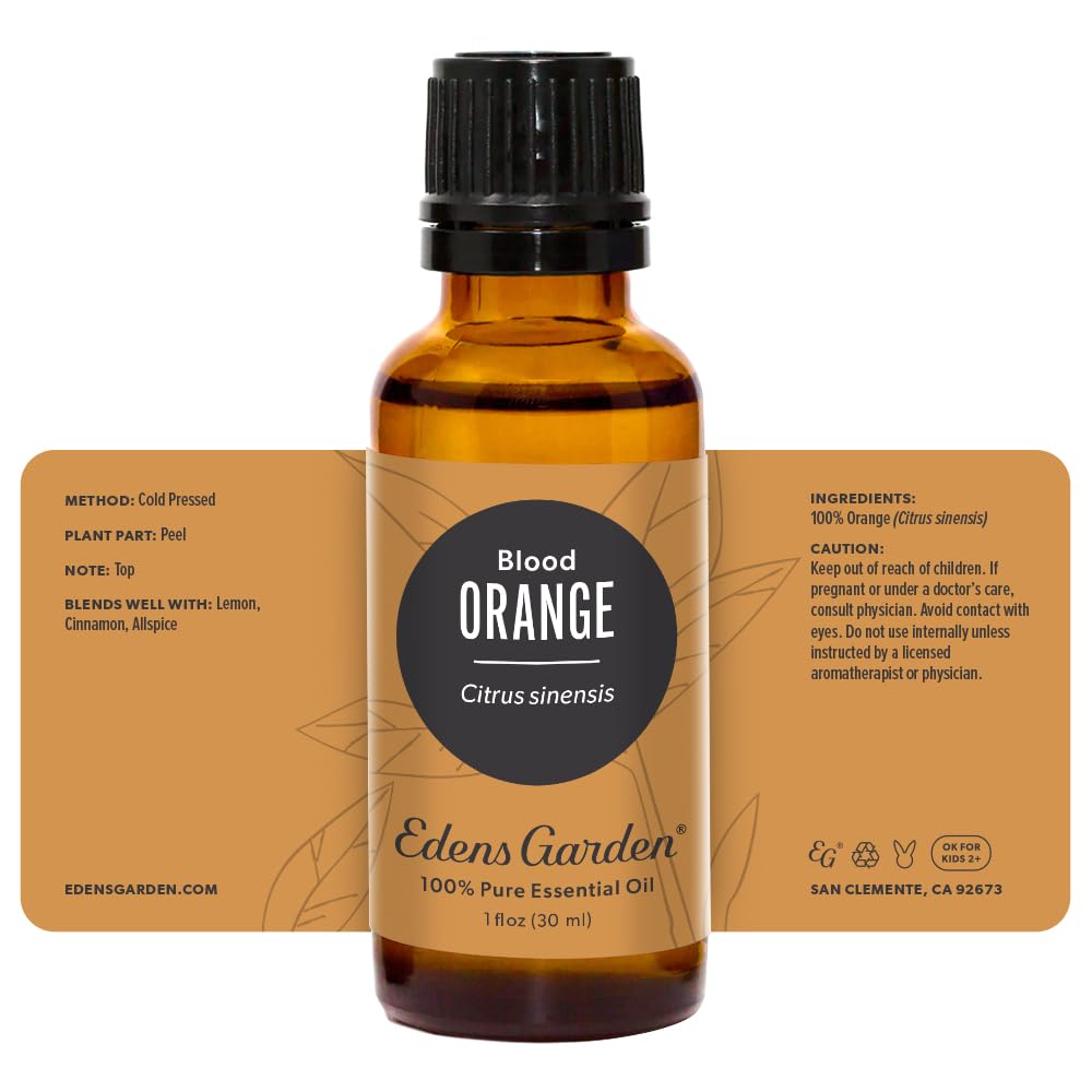 Blood orange oil Edens Garden bottle 30 ml packaging