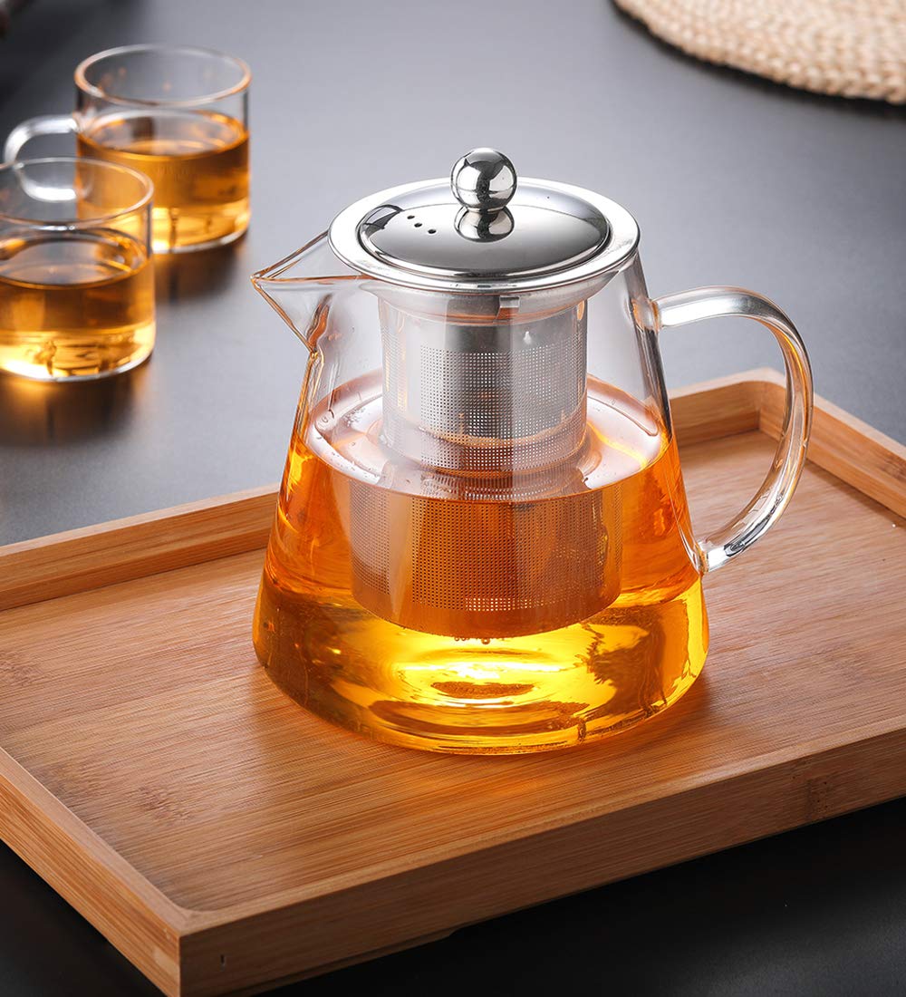 Stovetop safe teapot for blooming tea TMOST