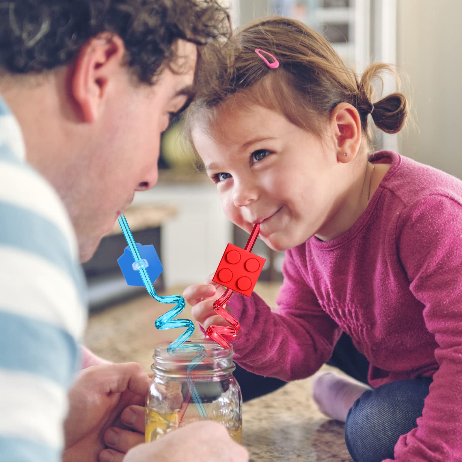 Two straw cleaning brushes included with the straws