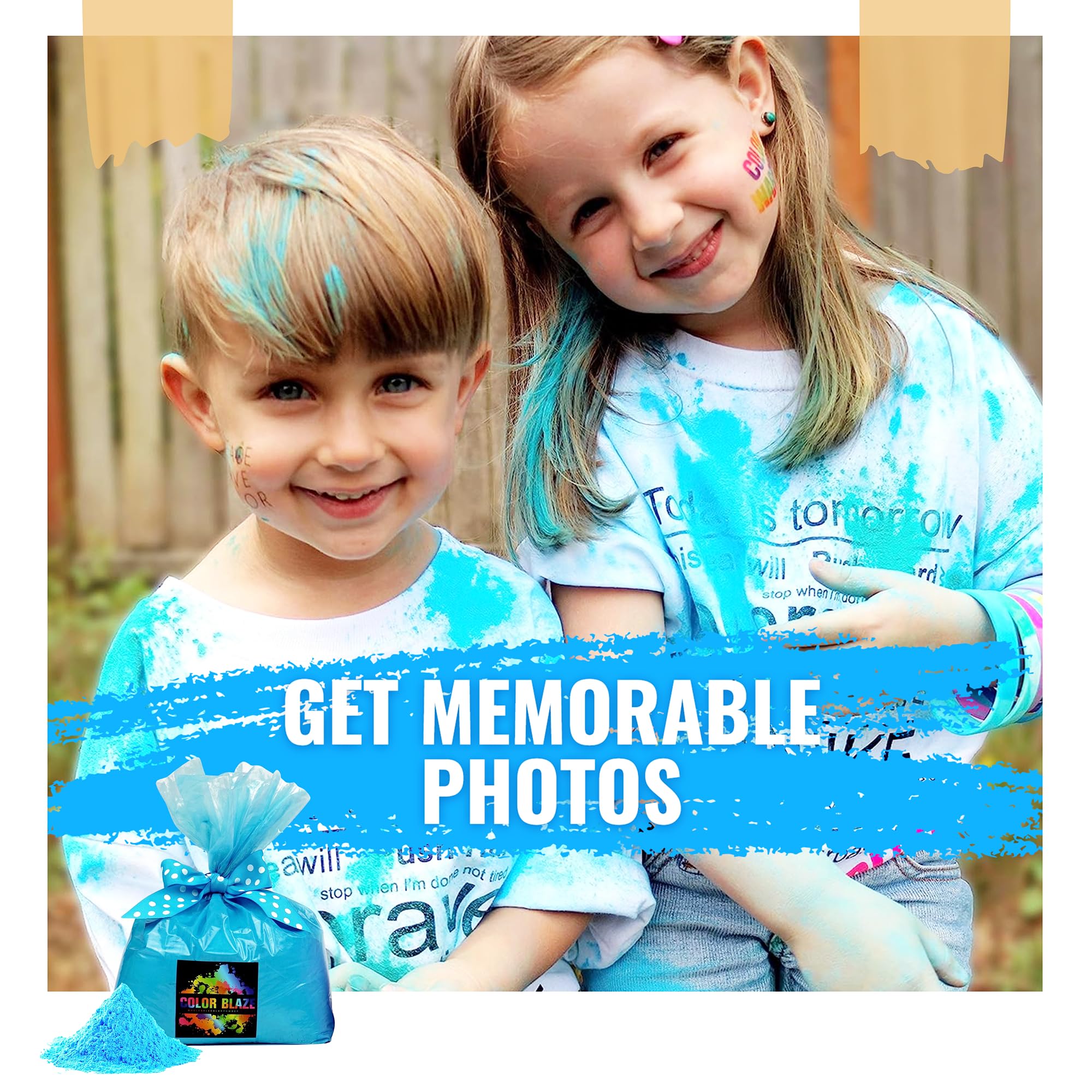 Blue color powder bulk Color Blaze for celebrations