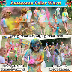 Outdoor safe blue powder used for gender reveal ideas
