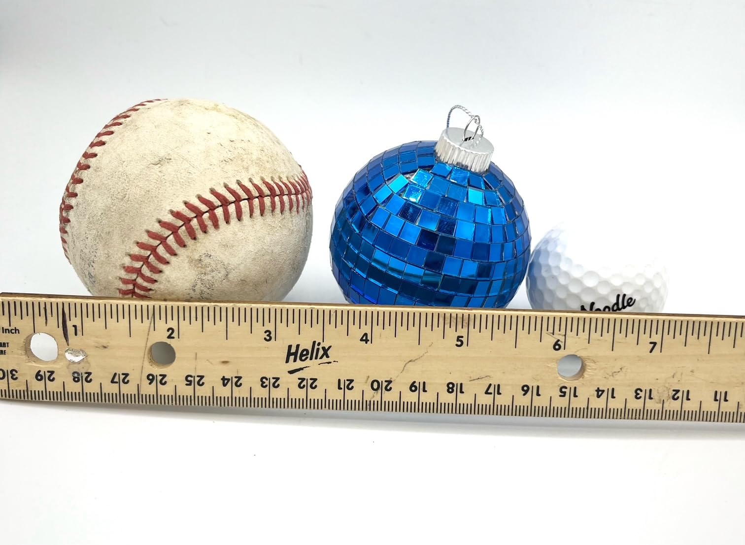 Blue tile finish ornament suitable for wreaths garlands and tables