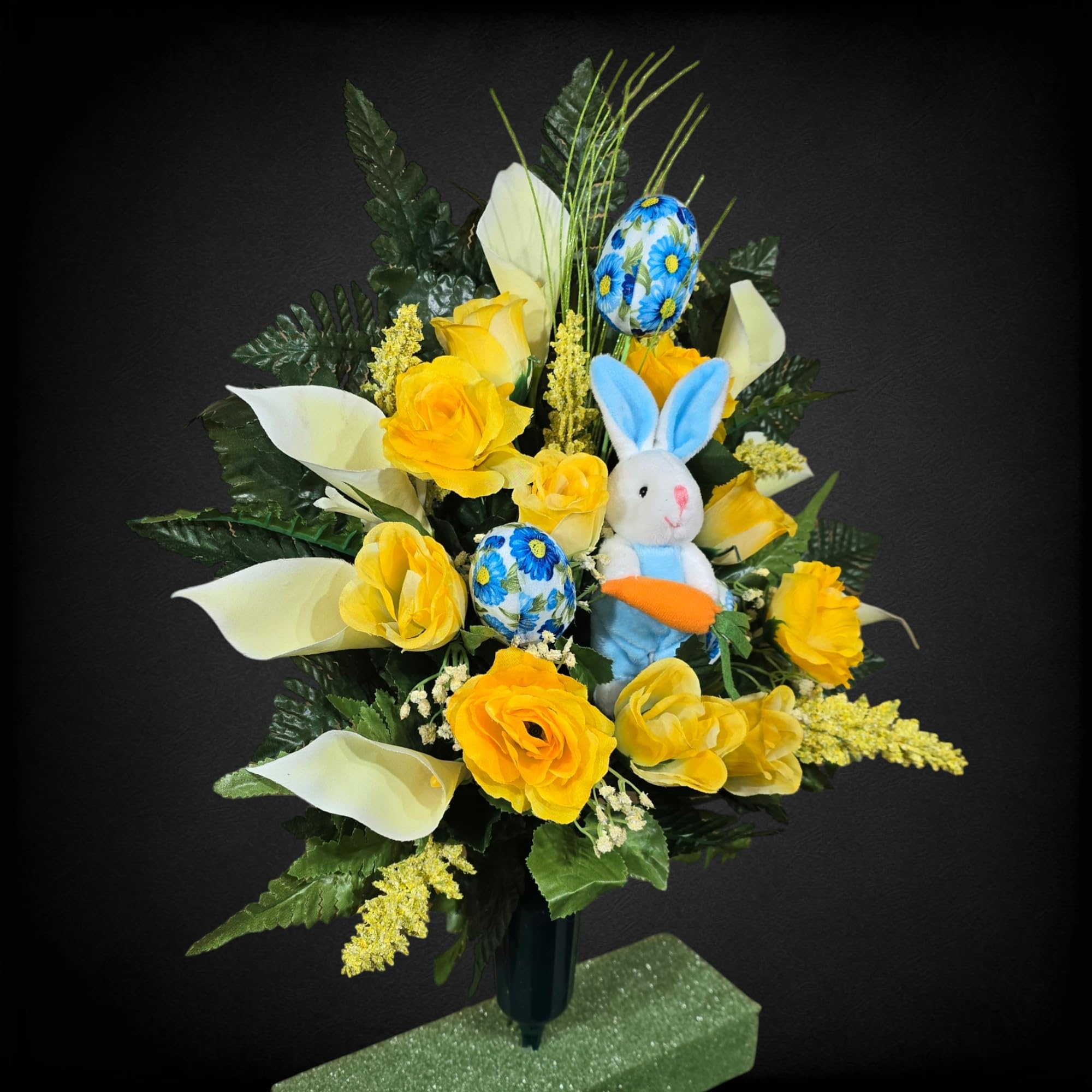 Graveside vase insert suitable cemetery decor