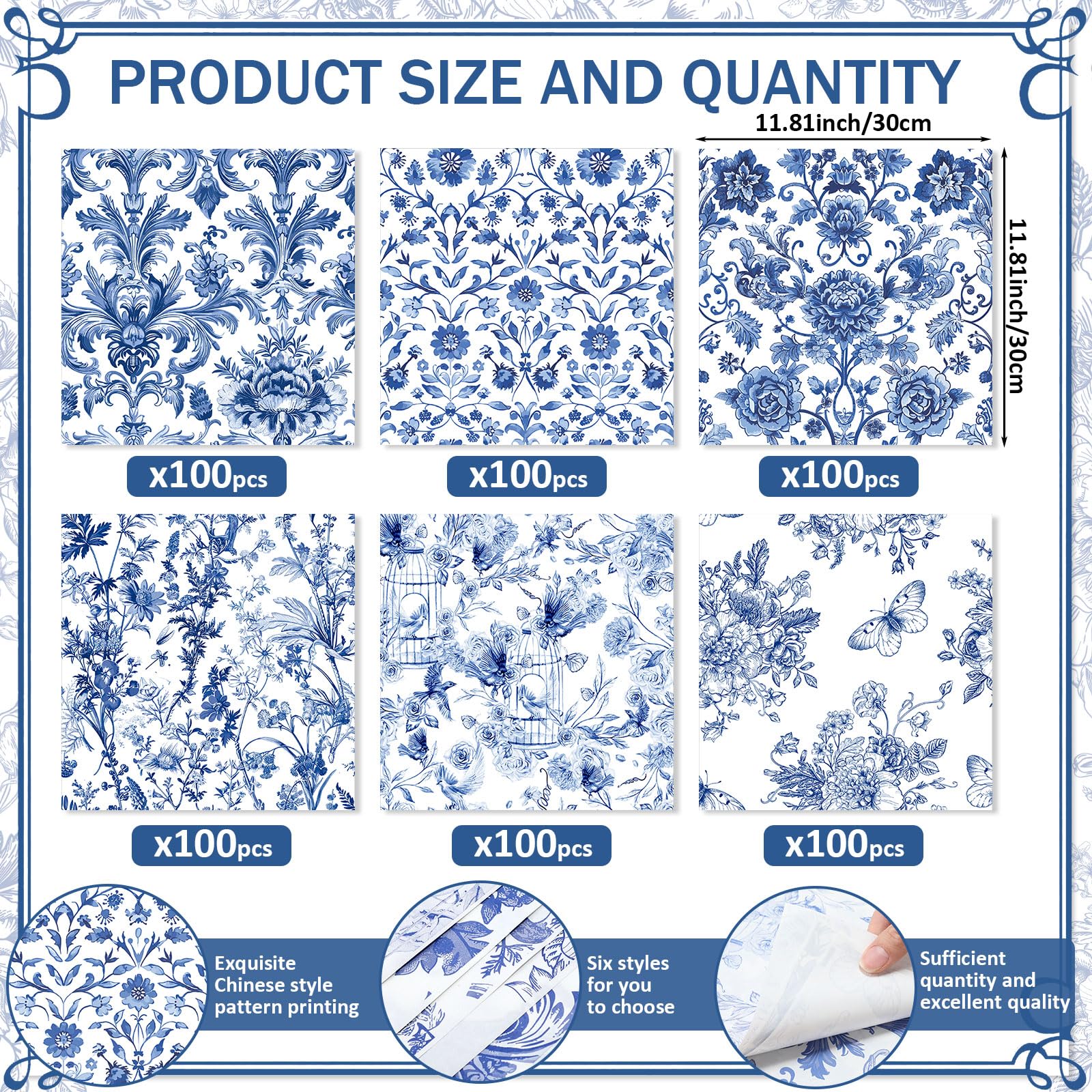 Deli paper sheets for food wrap 12x12 inches Affrolling