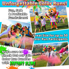 Premium blue color powder for color runs and events