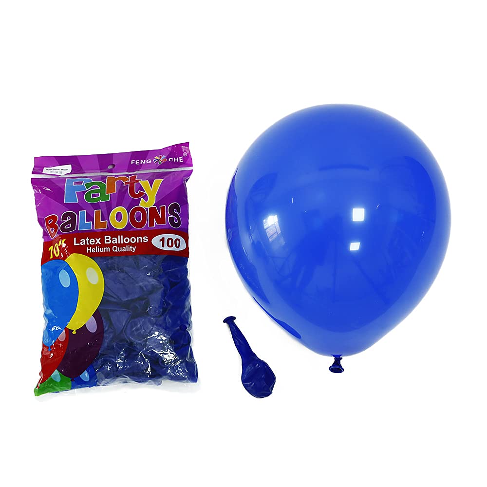 Blue latex balloons in 10 inch and 5 inch sizes