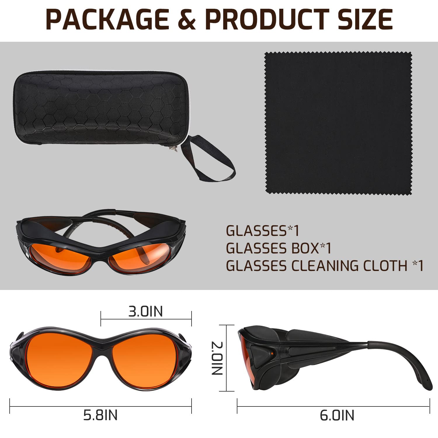 Blue light blocking uv safety glasses for home and lab