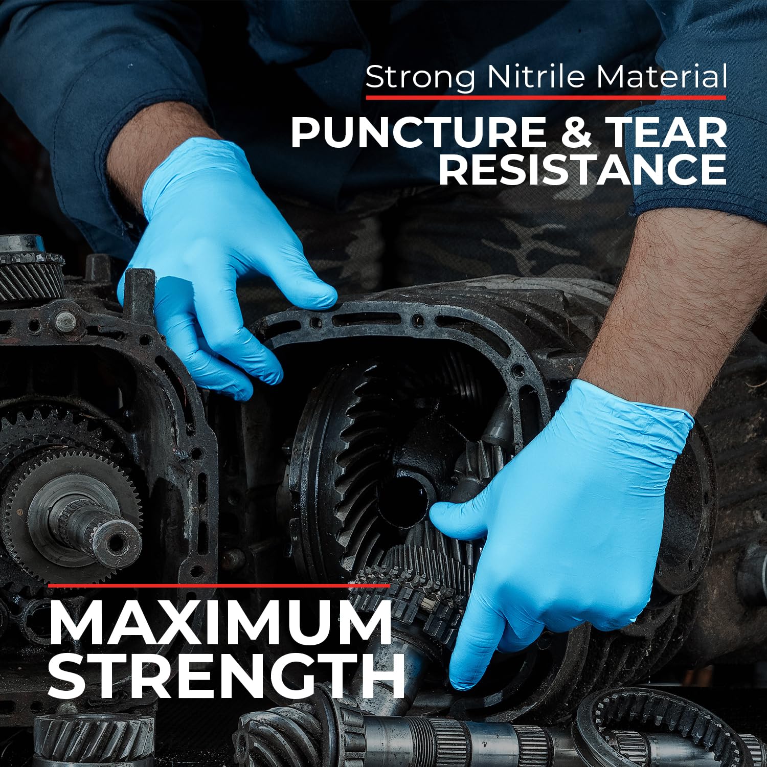 Powder free latex free nitrile gloves from London Labs