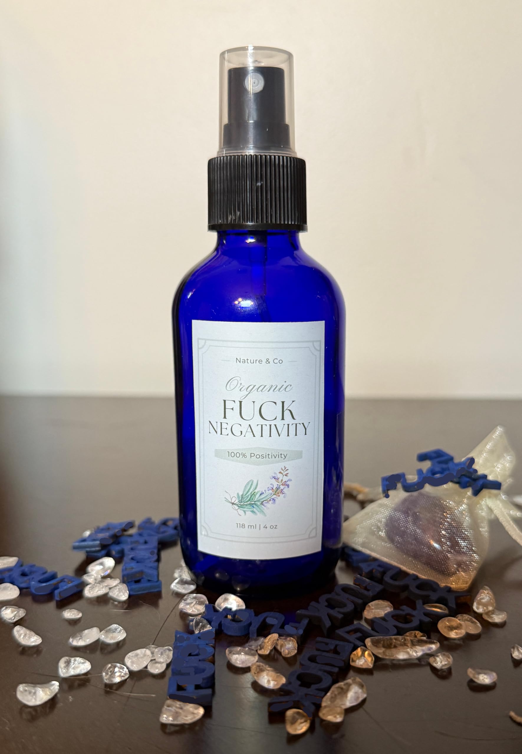 Pocket-sized smokey quartz crystal included for grounding
