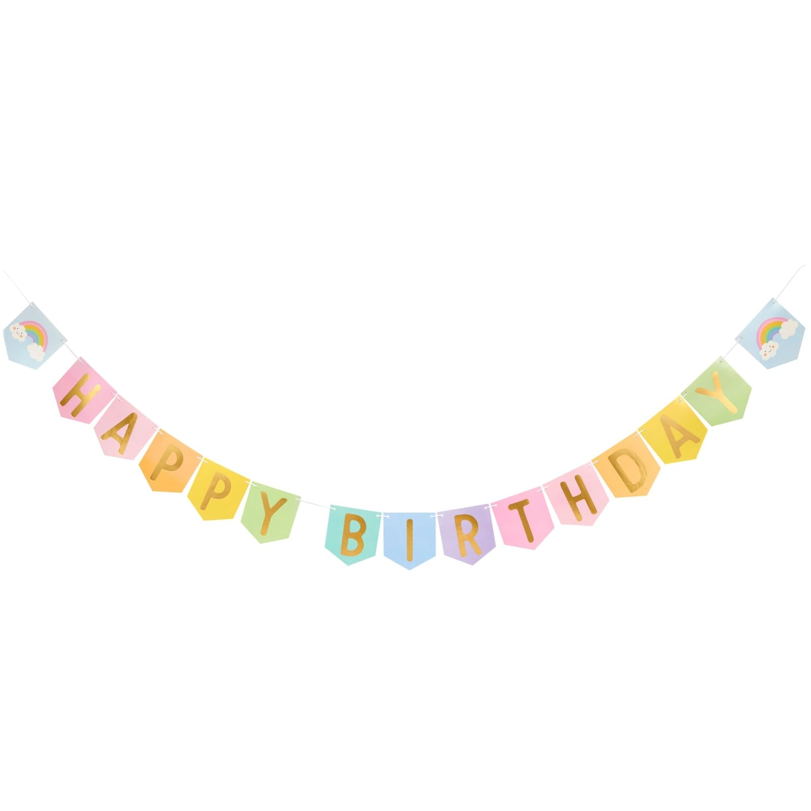 Table decor for rainbow themed party image