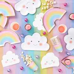 Rainbow party cups included in the set image